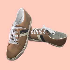 Ralph Lauren camel sneakers